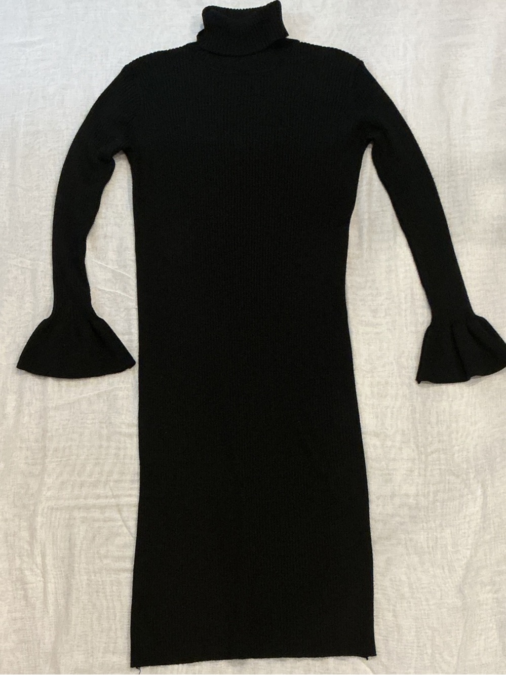 Fashion Nova Delanie Ruffle Sleeve Viscose Blend Knit Maxi Dress 1x
